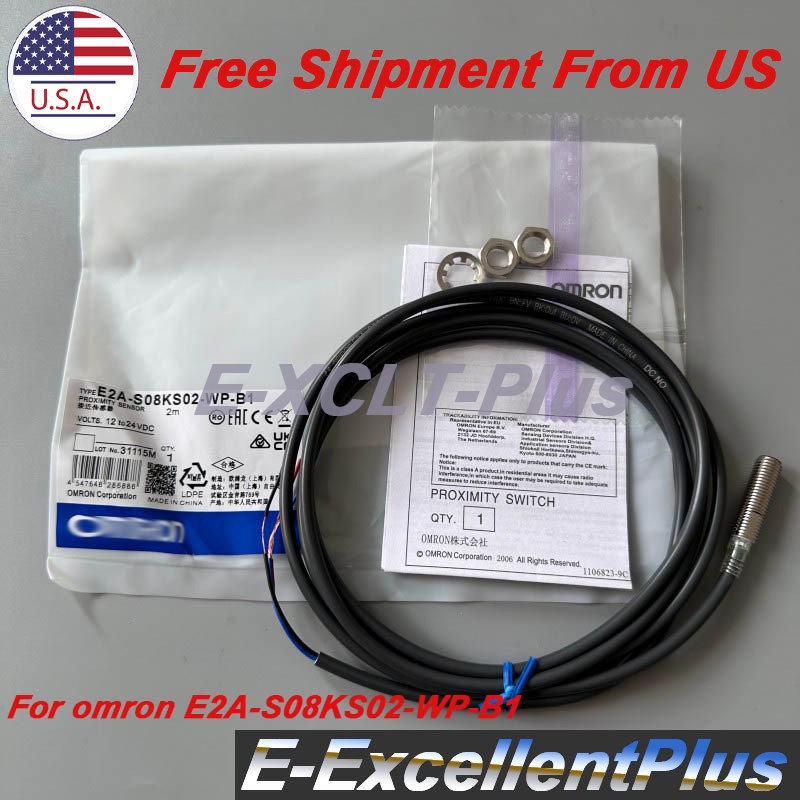 For Omron E2A-S08KS02-WP-B1 E2AS08KS02WPB1 Proximity Switch Sensor Fast Shipping
