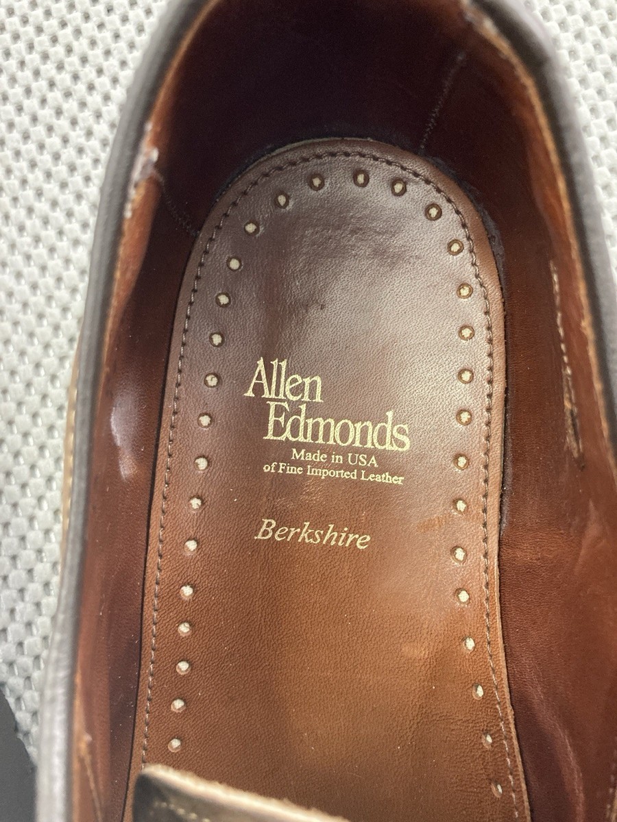 Allen Edmonds Berkshire Welted Brown Suede Leather Derby Shoes