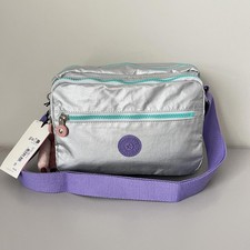 Kipling Deena Crossbody Bag in Silver Multiple Colors NWT