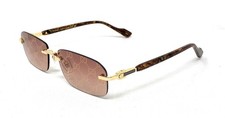 GUCCI Men's Sunglasses GG1221S 004 Gold Yellow Red Gradient Rimless 56mm