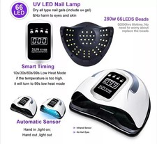280W Nail Lamp UV LED Light Professional Nail Polish Dryer Gel Curing Machine US
