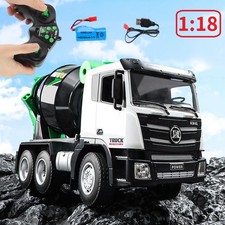 HUINA 1/18 1557 2.4G 9CH RC Concrete Car Mixer Truck Model Tractor Toy Vehicle