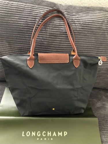 Longchamp Shopper Tasche Schultertasche Farbe: ANTHRAZIT - Bild 2 von 9