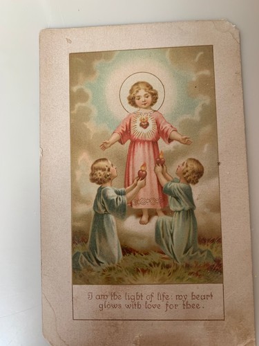 Vtg Religious Postcard with Children Switzerland 1898-1925 Unused - Picture 2 of 6