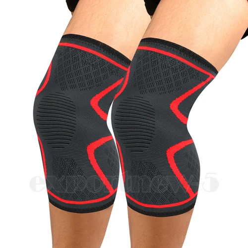 Elastic Knee Sleeve Support Brace for Joint Pain Injury Sprain Knee Cap Compress - Picture 35 of 66