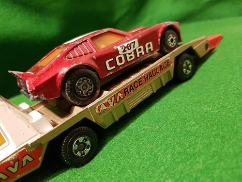 Matchbox Super Kings K-13-2 K-60 RARE AVA FORD Mustang race car transporter 207 - Picture 9 of 10