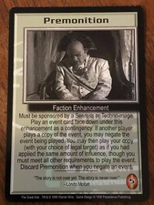 PREMONITION THE GREAT WAR BABYLON 5 CCG RARE CARD NEAR MINT NEVER PLAYED WITH