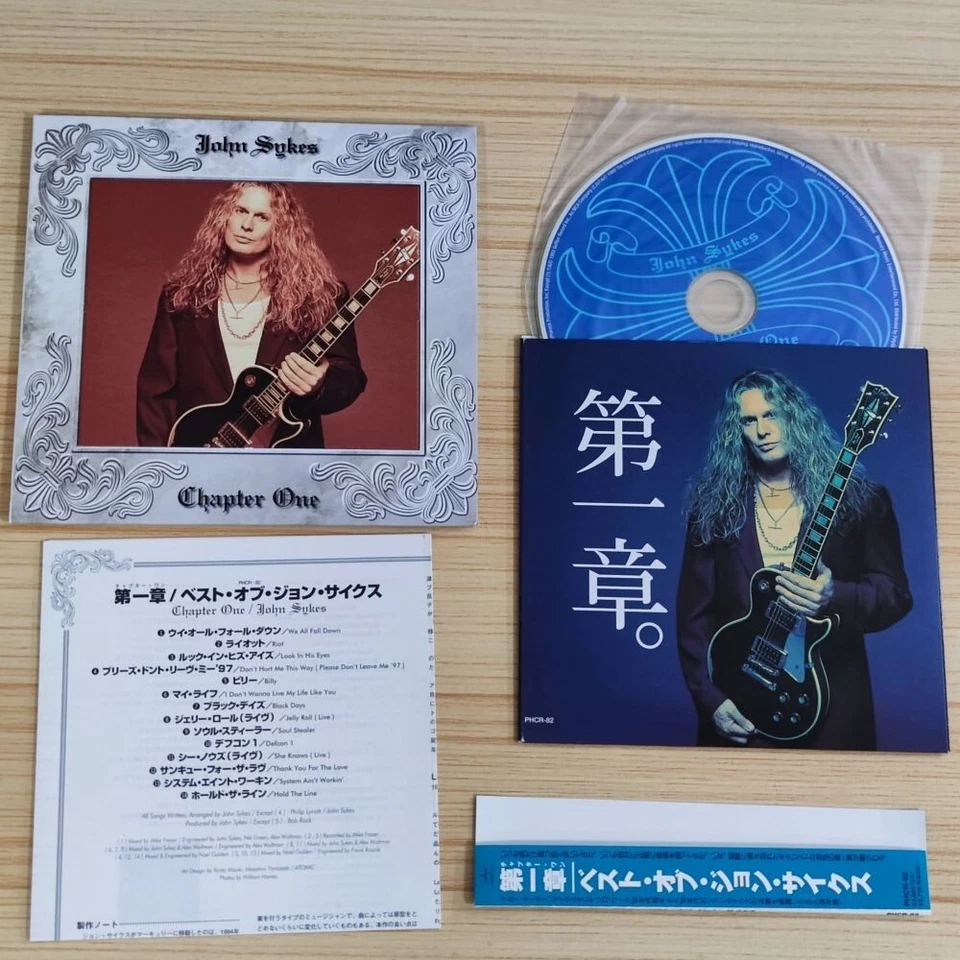 John Sykes -Chapter One JAPAN Mini-LP CD (1998,PHCR-82) Limited Blue Murder RARE Foto 3 de 4