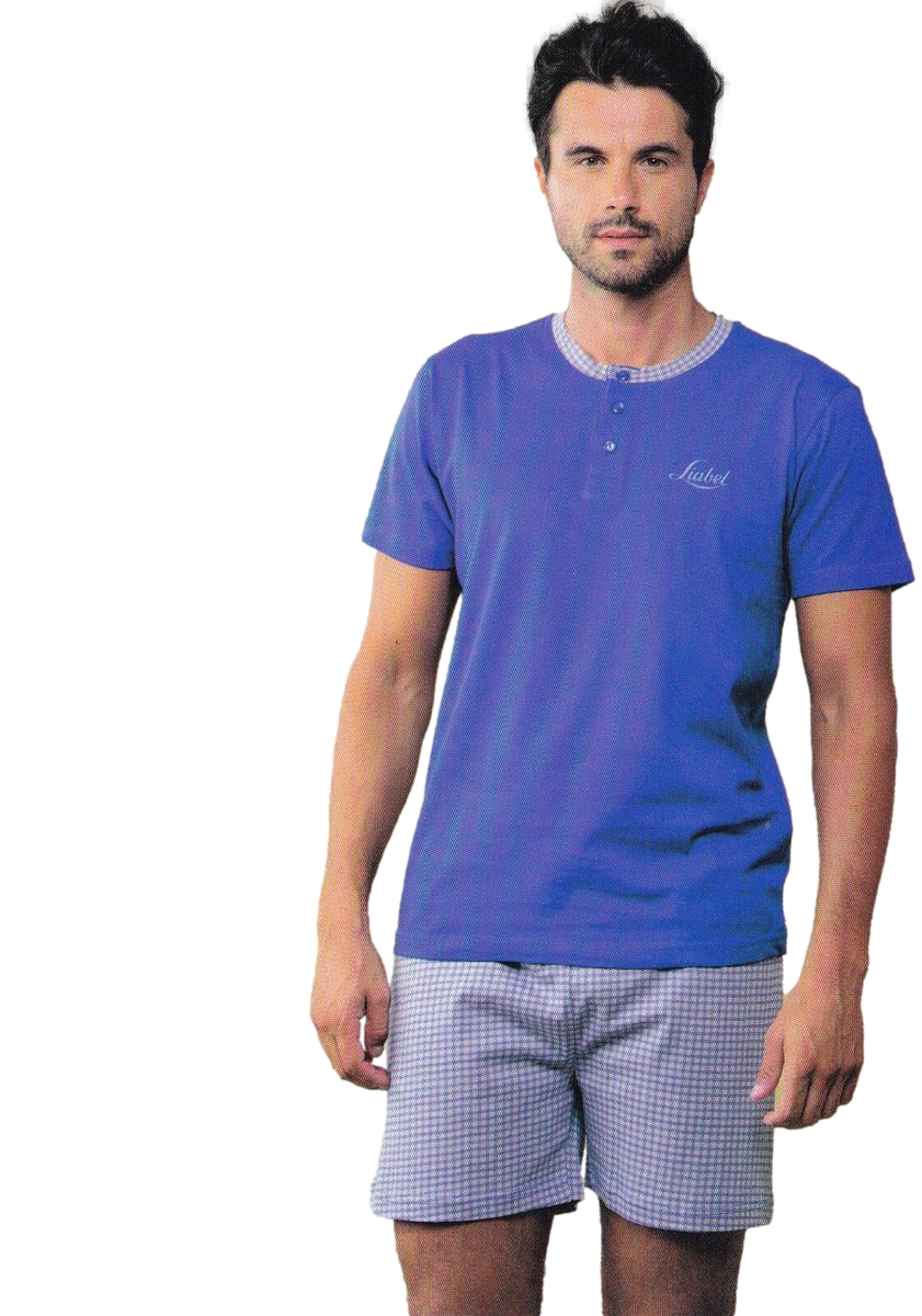 Pigiama Corto Uomo Estivo Liabel - 100% Cotone, Comfort-Fit, Set Maglia E Pantaloncini - Foto 10