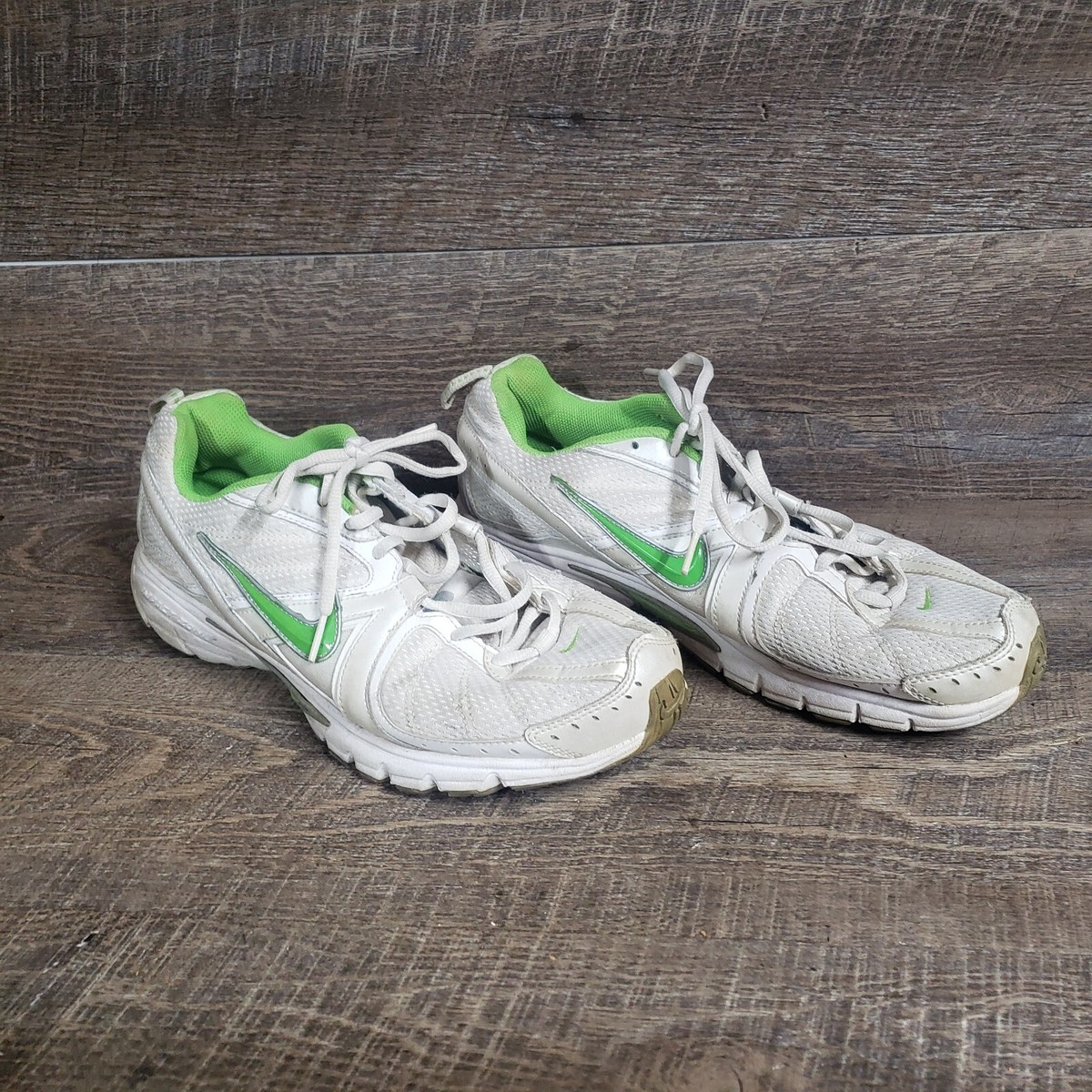 Casual Shoes Nike Green And Silver Shoes Nike Dart VI White W/Blue