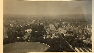 1923 Arlington Virginia Birds Eye View Photograph Black White Snapshot