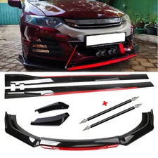 For Honda Insight Front Bumper Lip Spoiler Splitter Glossy Black Body Kit