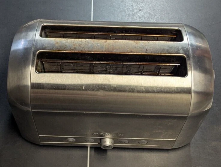 Magimix Retro Metal antique vintage Toaster CHROME Steel Pop-up Stage film Prop - Image 3 of 4