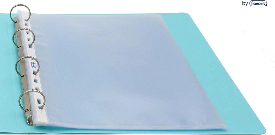 Favorit Buste Trasparenti A4, 200 Pezzi, Finitura Buccia D'Arancia, Formato Inte - Immagine 3 di 4