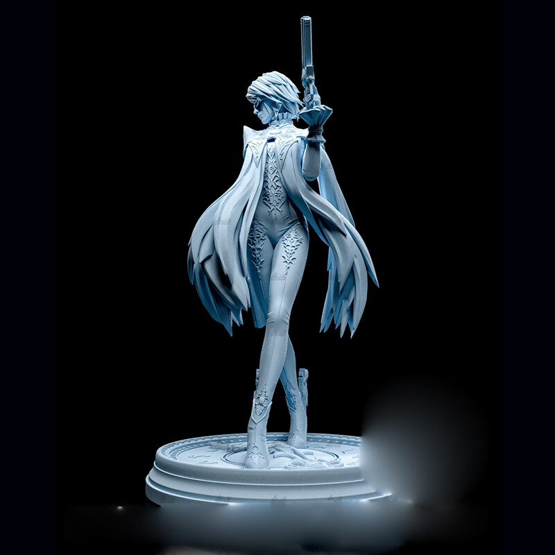 【値下げ】レア未開封品『BayonettaTrailer Collection』 Bayonetta 3D Printing Unpainted Figure Blank Kit Model GK