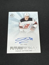2021-22 SP Authentic Future Watch Retro Fabian Zetterlund RC Auto /499 New