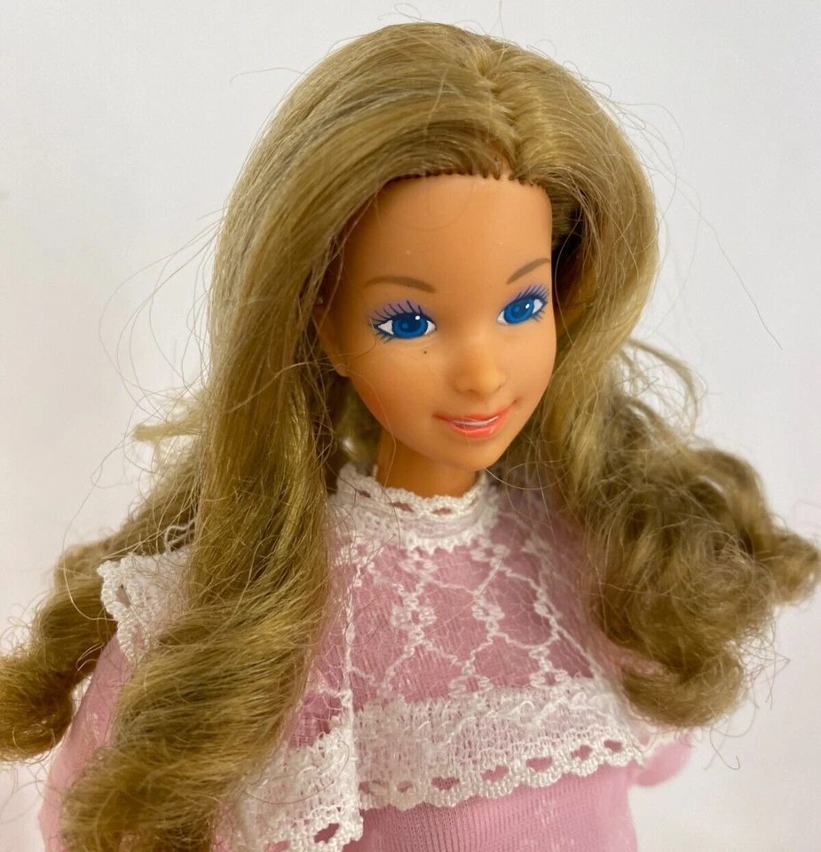 Vintage Mattel 1985 ☆ Barbie ☆ Heart Family Bathtime Fun Mum Doll in Dress #4615 - Image 3 of 4