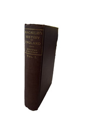 Macaulay’s History Of England Volume 1, Boston edition, Aldine (Undated)