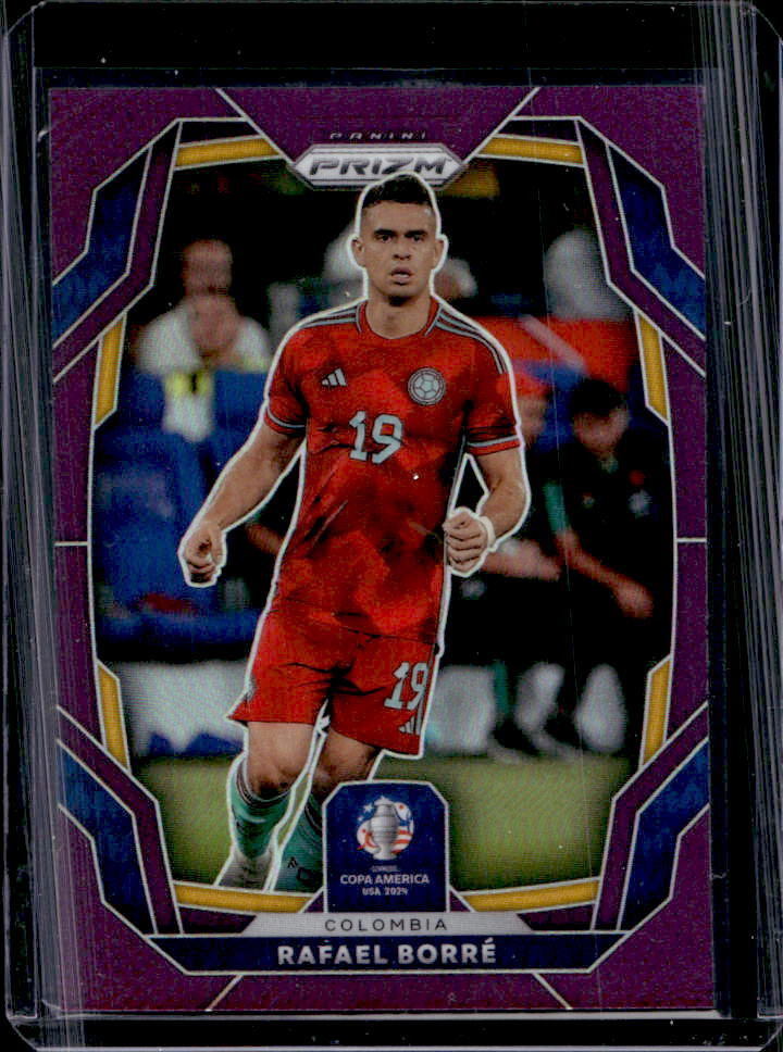 2024 Panini Prizm Copa America Rafael Santos Borre Purple #/49 #52