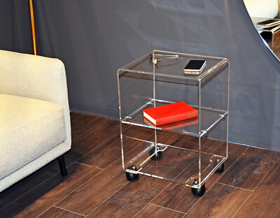 Plexiglass Tavolino Vetro Con Ruote Emporium Tavolino Da Solotto