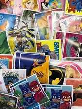 100 random character stickers party supply teacher rewards 2.5" x 2.5" 