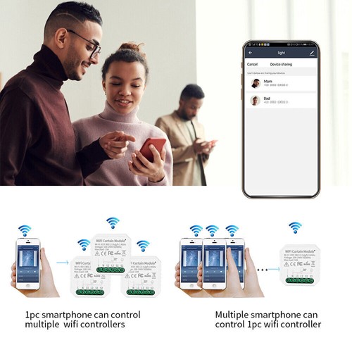 Wifi Smart Mini Curtain Controller Remote/Voice Control for Alexa Google Home - Picture 6 of 14