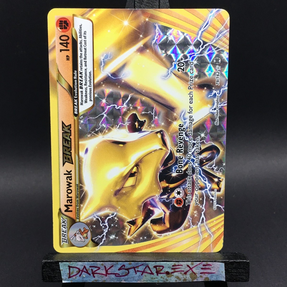 ERROR NM Marowak Break Upside-Down Back Misprint
