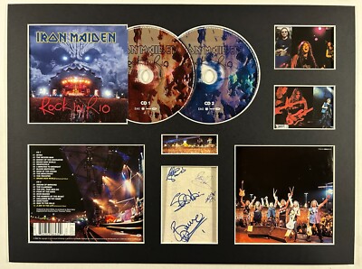 IRON MAIDEN - Signed Autographed - ROCKING RIO - Album Display 2
