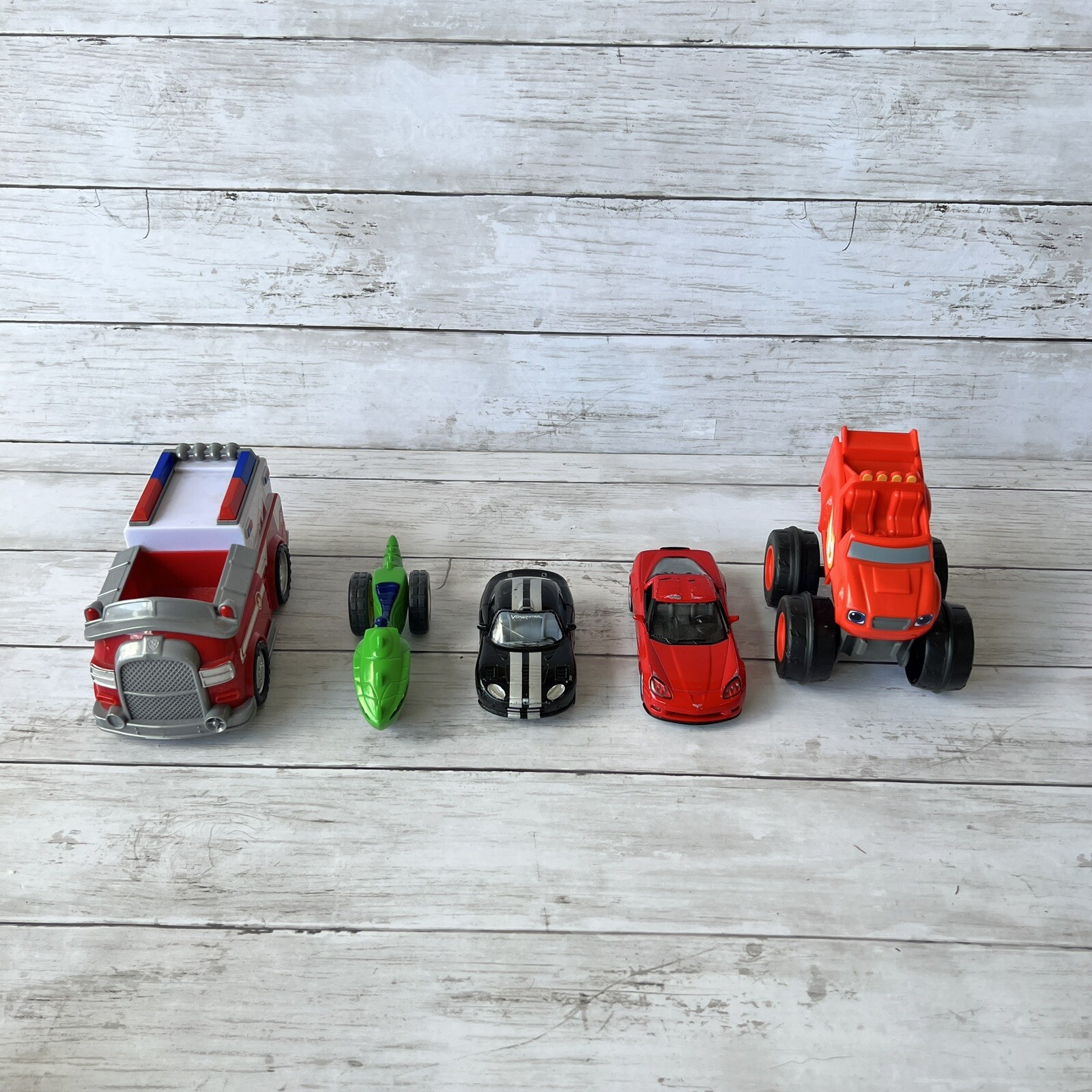 Toy Car Lot Kinsmart VW Blaze Monster Hot Wheels Paw Patrol Trucks Figures Used