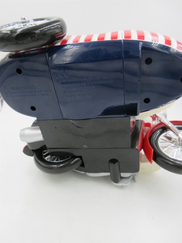 M&M Motorcycle Candy Dispenser Sidecar USA Freedom Rider Red White & Blue  - Picture 5 of 5