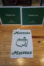 NEW - 2022 MASTERS WHITE/GREEN Golf BAG TOWEL from AUGUSTA NATIONAL Pro Shop