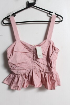 River Island Damen Träger Cropped Top - Pink - Größe 8 NEU (K98)