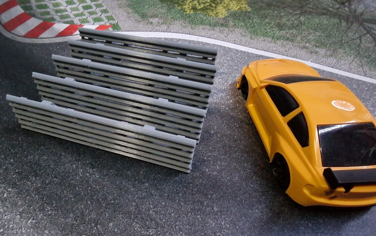 Leitplanken Streckenbegrenzung 1:43+ 5er Set Silbergrau  für Dr!ft Siku