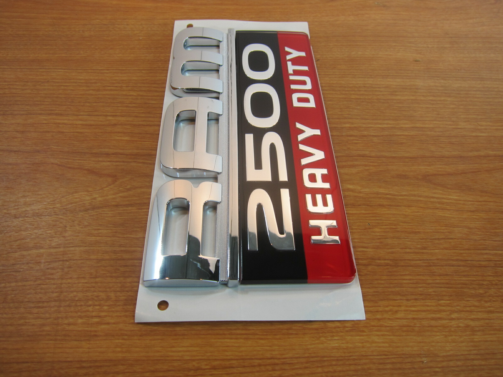 20072012 Dodge Ram 2500 Right & Left Red Black & Chrome Door Emblems