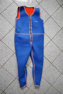 Vintage Neopren Latzhose „CAMARO“ Blau Gr. ca. L
