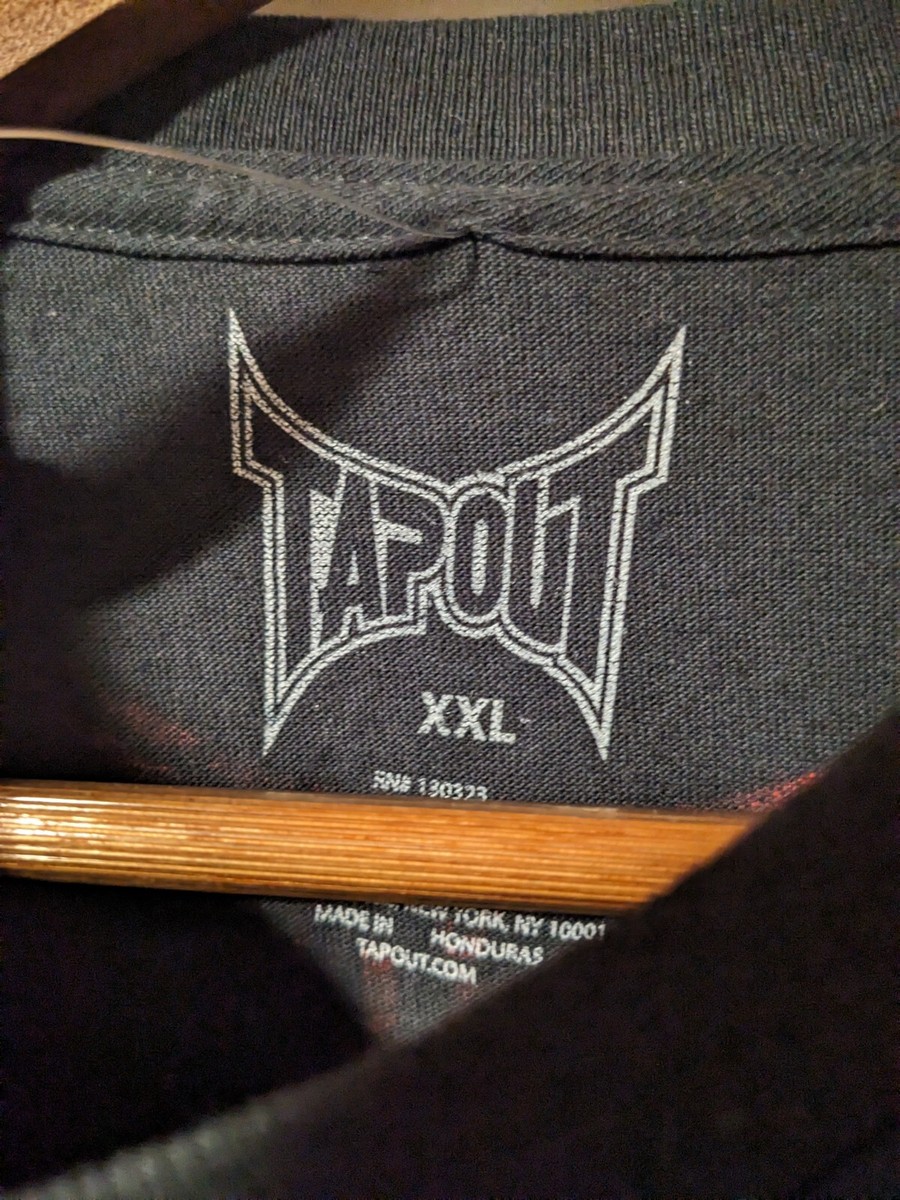 Veste Matelassée Vintage Tapout MMA - Taille 2XL Noir - Logo Brodé - Années 2000 Rare