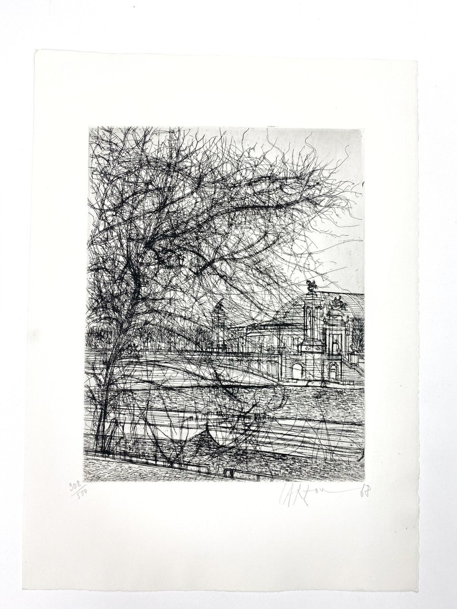 Grand Palais Paris Art Signed Numbered w/ accompanying folder 1968