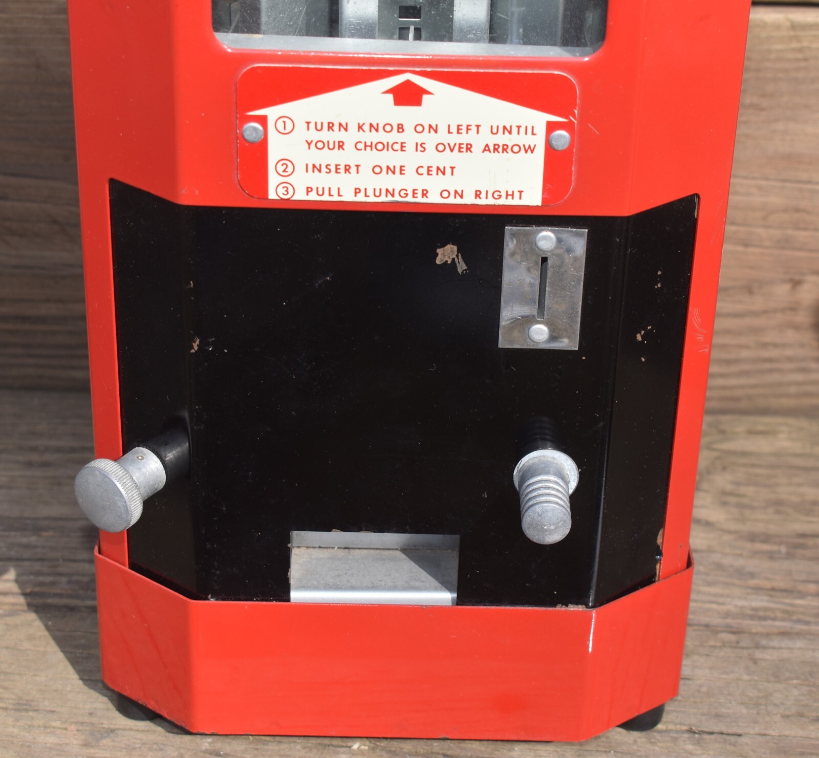 Vintage 1 Cent SelectOVend Candy Coin Operated Dispenser Machine