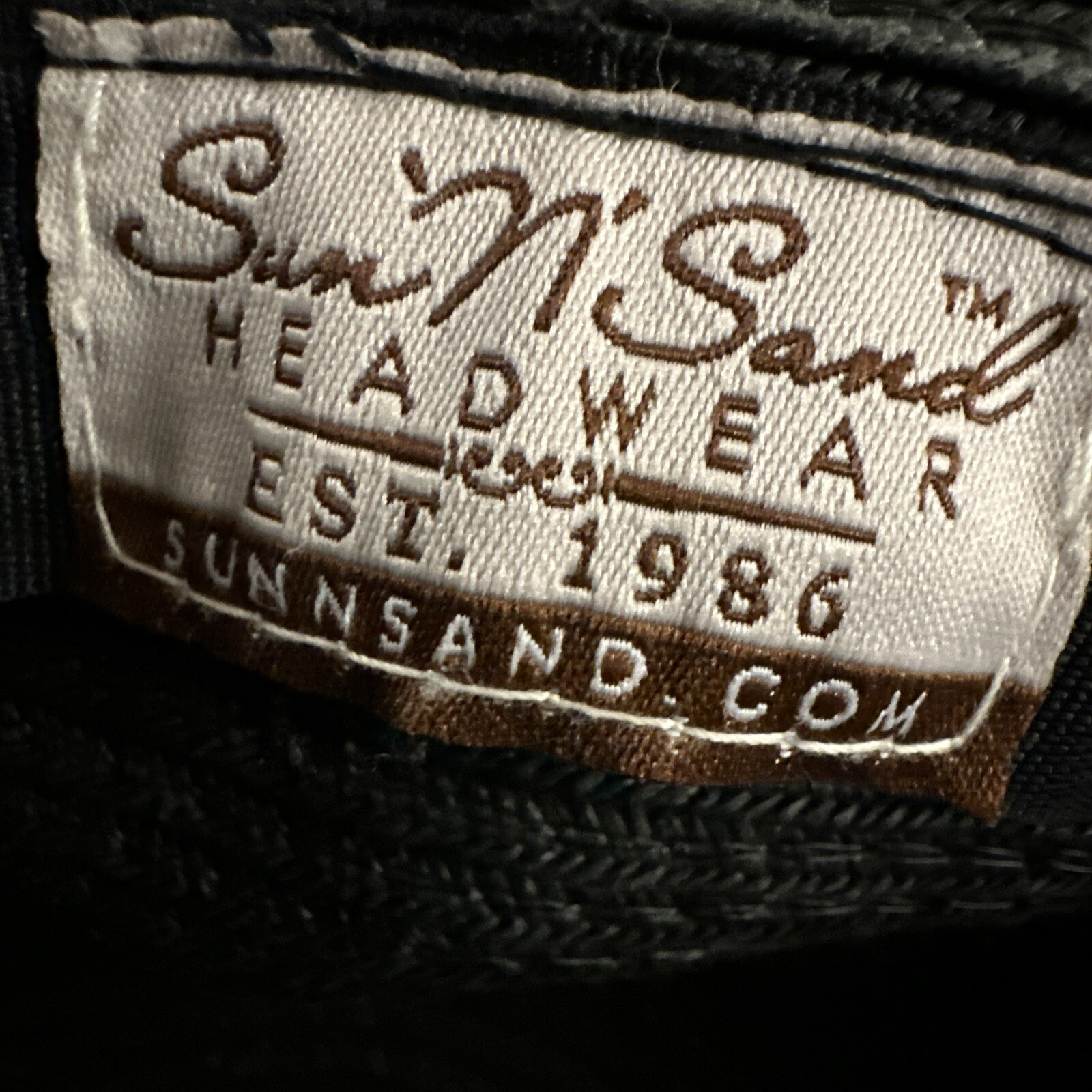 Sun N Sand Headwear Womens Black Woven Straw Hat Wide Brim Audrey Hepburn