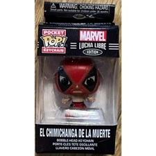 NIB Funko POP Key Chain Luca Libre Edition Marvel Luchadores Deadpool Brand