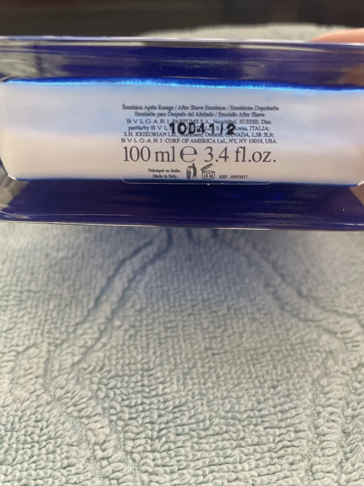 Bvlgari BLV Pour Homme After Shave Lotion 3.4 FL. OZ. New Vintage Rare - Image 4 of 4