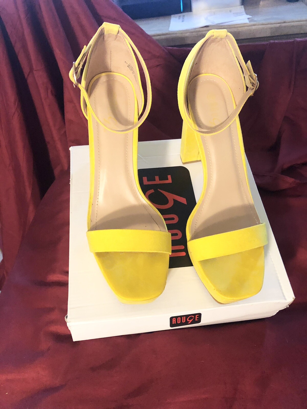 Yellow Platform Sandals Size 12 By Rouge | eBay