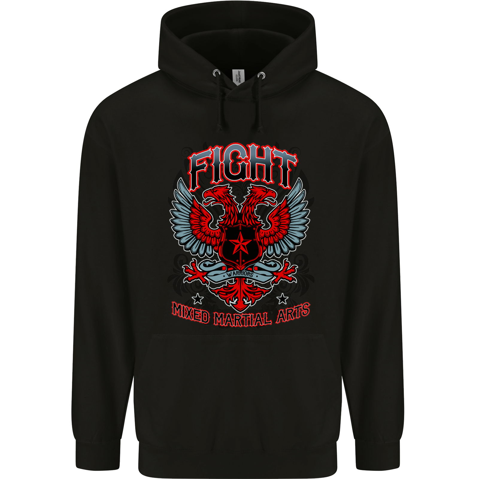 Fight Warriors Mixed Martial Arts MMA Mens 80% Cotton Hoodie