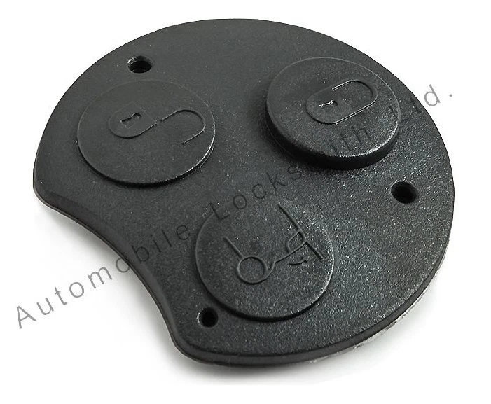 Para Smart Roadster Fortwo Cuatro 3 Botón Remoto Mando Goma Almohadilla - Imagen 1 de 1