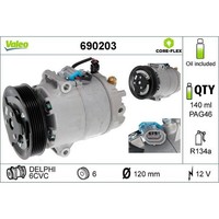 Valeo 690203 Kompressor Klimaanlage FüR Opel Astra Meriva GTC P10 S10