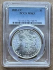 1882-CC $1 PCGS MS 63 1882 CC MORGAN DOLLAR CARSON CITY SILVER $1