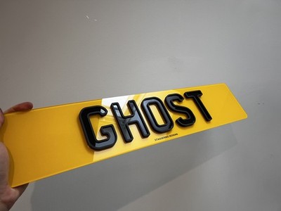 Ghost Number Plates | Show or Road Legal | Single or Pair | Premium Quality