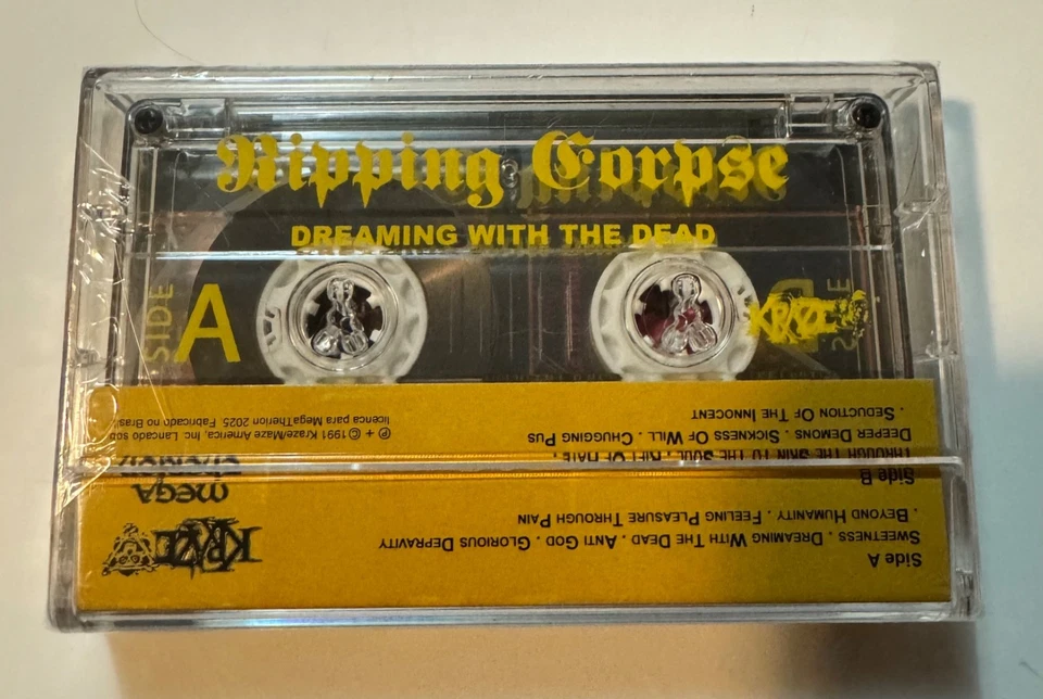 Ripping Corpse Dreaming With The Dead Death Metal Cassette 2025 Mega Therion New - Image 3 of 4
