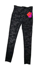Spanx Faux Leather Camo Leggings Pants Skinny 20185R Women's M Casual NWT