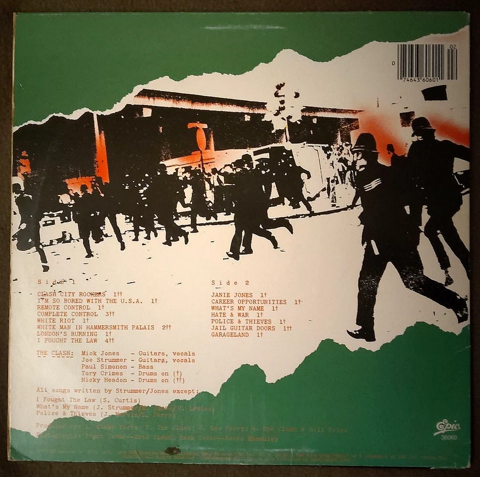 The Clash – The Clash – Vinyl LP Album – Epic RE 1978/1979 (?) – VG+++ - Bild 2 von 4